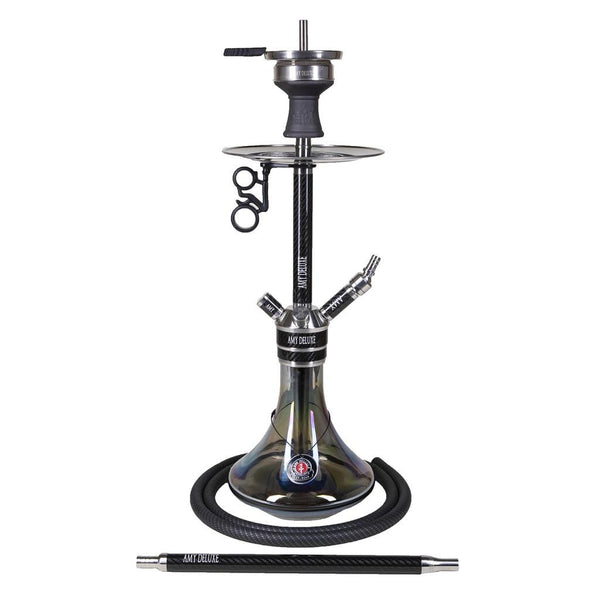 Amy Carbonica Force R S Vandpibe - Amy Shop - Flot vandpibe af rustfri stål med detaljer af carbon
