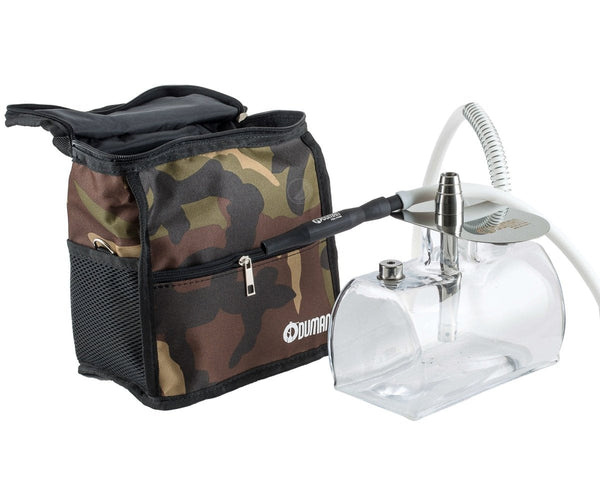 ODUMAN N7 SMOKE TANK VANDPIBE - Amy Shop - Firkantet vandpibe af rustfri stål med tilhørende taske