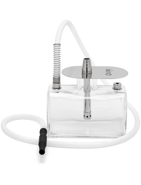 ODUMAN N7 SMOKE TANK VANDPIBE - Amy Shop - Firkantet vandpibe af rustfri stål med tilhørende taske