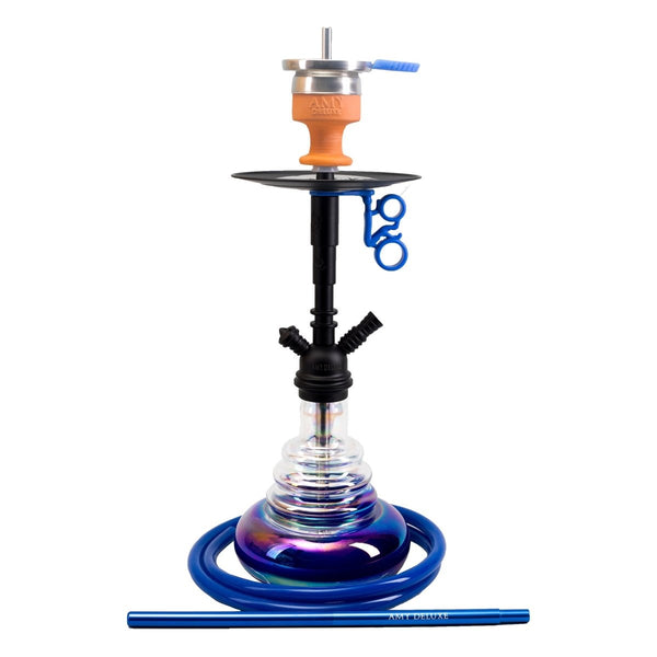 Amy Middle Cloud Vandpibe - Amy Shop - Flot og simpel vandpibe af aluminium og regnbuefarvet vase