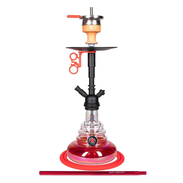 Amy Middle Cloud Vandpibe - Amy Shop - Flot og simpel vandpibe af aluminium og regnbuefarvet vase