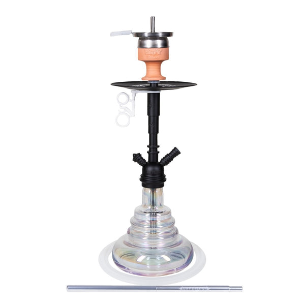Amy Middle Cloud Vandpibe - Amy Shop - Flot og simpel vandpibe af aluminium og regnbuefarvet vase