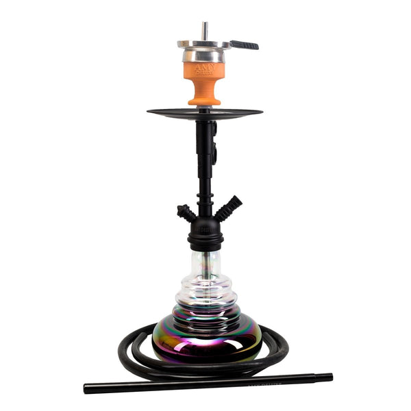 Amy Middle Cloud Vandpibe - Amy Shop - Flot og simpel vandpibe af aluminium og regnbuefarvet vase