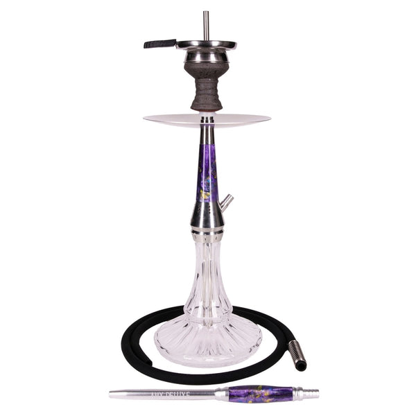 Amy Galactic Steel S Vandpibe - Amy Shop - Stilet og let vandpibe af rustfri stål med indbyggede ventiler
