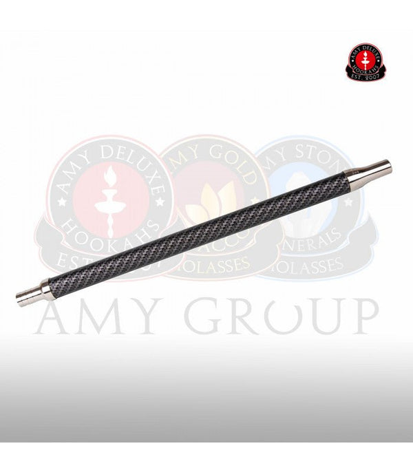Amy Am-H005 Carbon/Rustfri Stål Mundstykke - Amy Shop - Mundstykke til vandpibe lavet af rustfri stål med carbonfibre