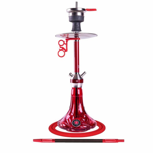 Amy Carbonica Lucid S Vandpibe - Amy Shop - Simpel og flot vandpibe af rustfri stål med detaljer af carbon