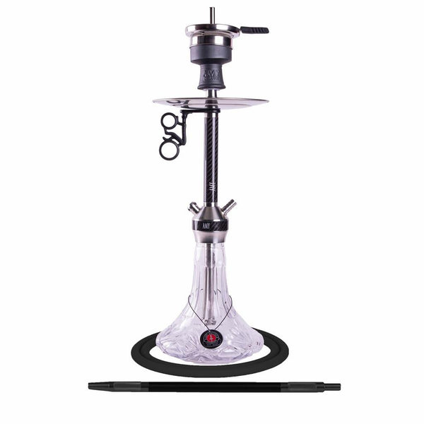 Amy Carbonica Lucid S Vandpibe - Amy Shop - Simpel og flot vandpibe af rustfri stål med detaljer af carbon