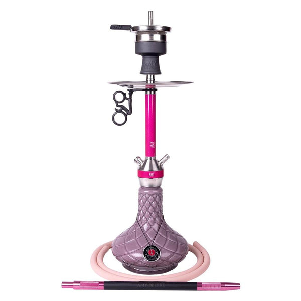 Amy Carbonica Hybrid S Vandpibe - Amy Shop - Simpel og flot vandpibe af rustfri stål med detaljer af carbon