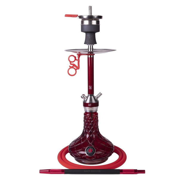 Amy Carbonica Hybrid S Vandpibe - Amy Shop - Simpel og flot vandpibe af rustfri stål med detaljer af carbon