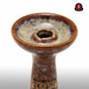 Glaseret phunnel hoved AM-C011 - Amy Shop - Brunt phunnel hoved til vandpibe lavet af glaseret ler