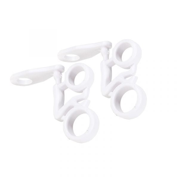 Håndtagsholder - Amy Shop - Hvid holder til vandpibe mundstykke lavet af plastik.