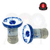 HOOKAIN LESH LIP " SKY BLUE " - Amy Shop - Luksuriøst phunnel hoved til vandpibe i mørkeblå og hvid