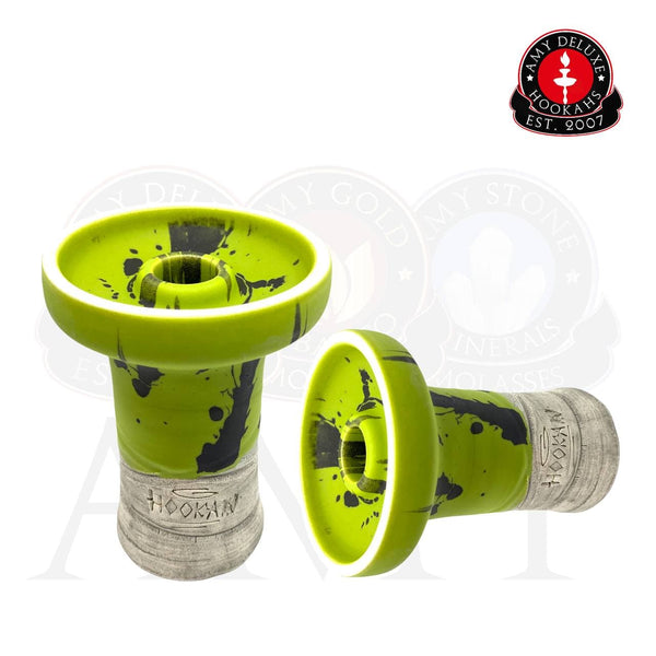 HOOKAIN LESH LIP " Toxic " - Amy Shop - Luksuriøst phunnel hoved til vandpibe i grøn og sort.