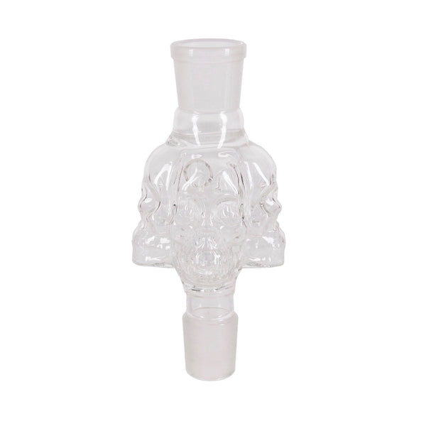 Molassefanger Af Glas - Skull - Amy Shop - Tobaksfanger til vandpibe, formet som et dødningehoved og lavet af glas