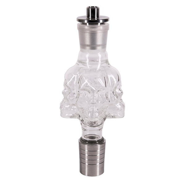 Molassefanger Af Glas - Skull - Amy Shop - Tobaksfanger til vandpibe, formet som et dødningehoved og lavet af glas