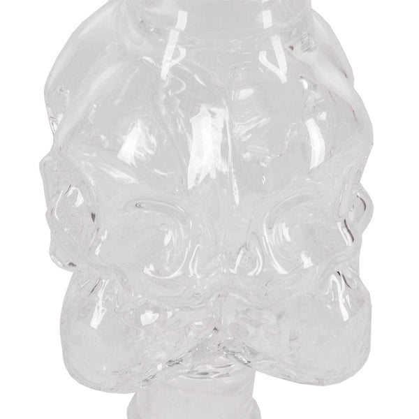 Molassefanger Af Glas - Skull - Amy Shop - Tobaksfanger til vandpibe, formet som et dødningehoved og lavet af glas