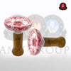 Oblako Phunnel L - Glazed Marble Red - Amy Shop - Keramisk phunnel hoved til vandpibe i rød og hvid