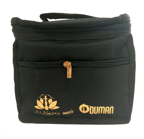 ODUMAN N2 TRAVEL LIMITED EDITION VANDPIBE - Amy Shop - Amy Shop - Lille guldfarvet vandpibe med tilhørende transporttaske
