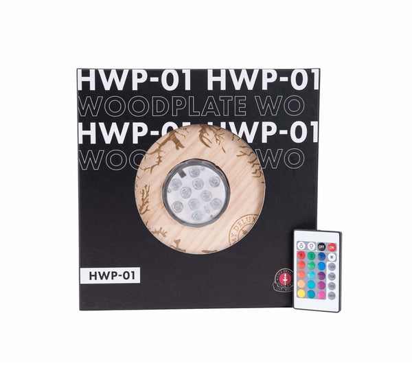 Vandpibe Underlag m. LED-lys - Amy Shop - Underlag til vandpibe lavet af træ med LED-lys